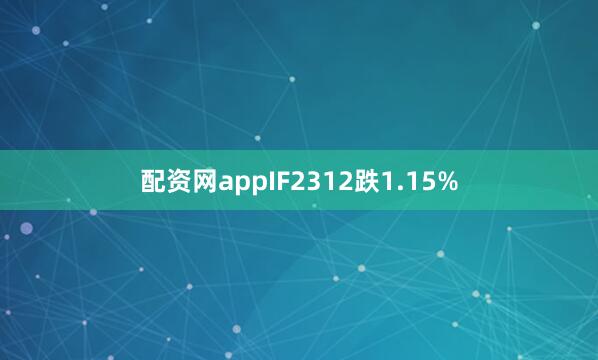 配资网appIF2312跌1.15%
